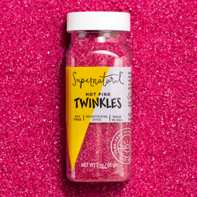 Supernatural Hot Pink Dye-Free Sanding Sugar