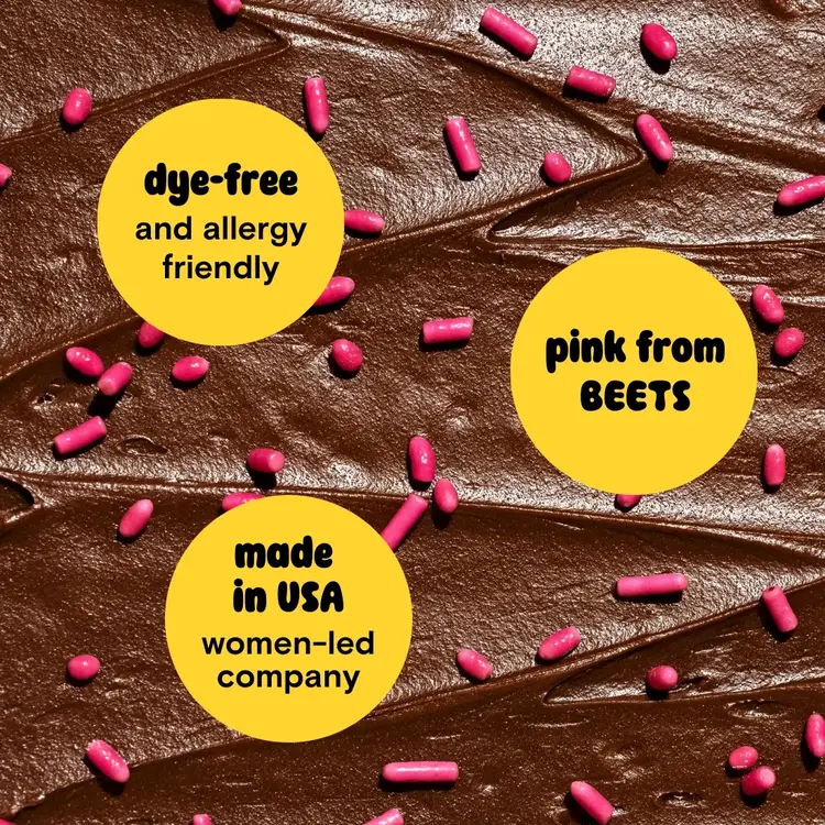 Supernatural Pink Dye-Free Jimmies