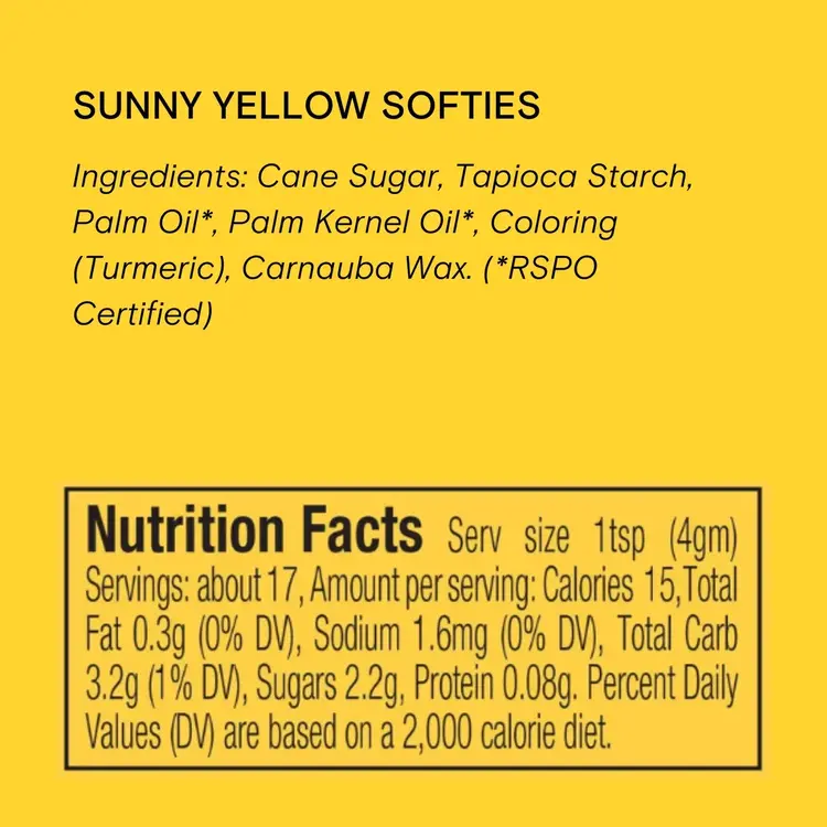 Supernatural Yellow Dye-Free Jimmies
