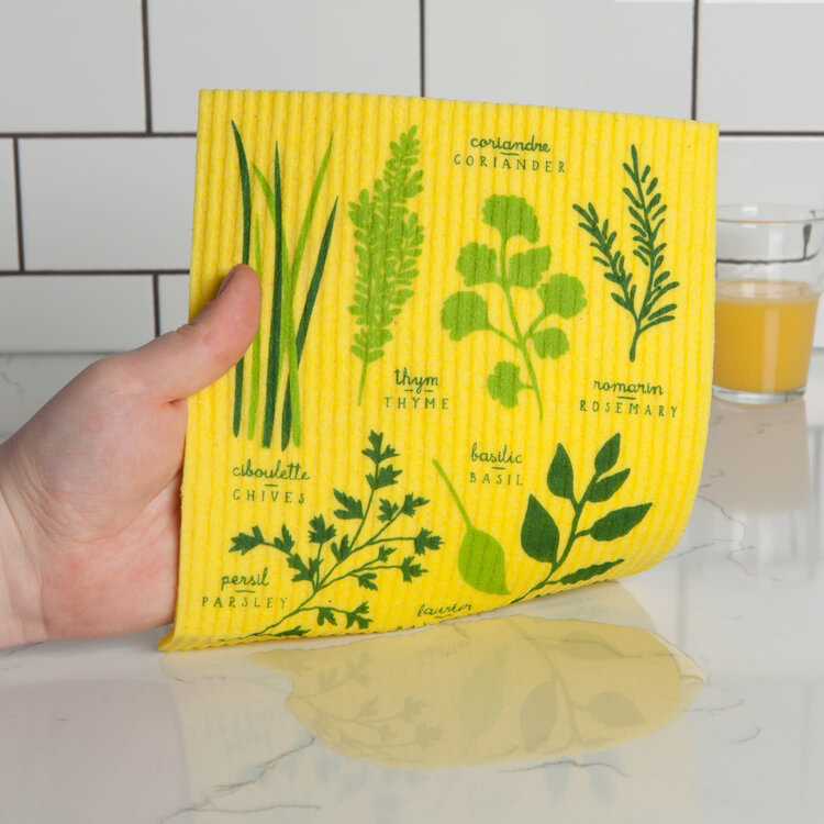 Herbs Cellulose Dishcloth