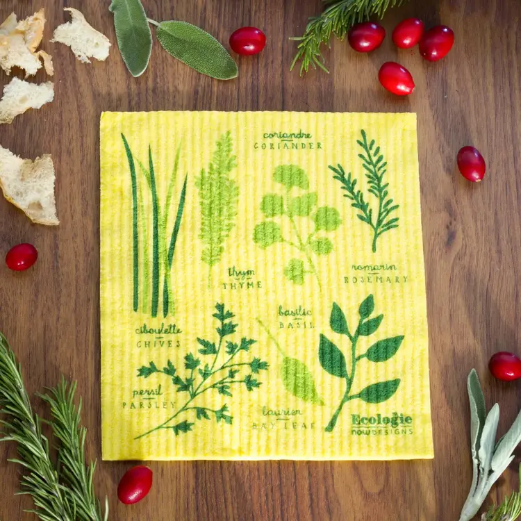 Herbs Cellulose Dishcloth