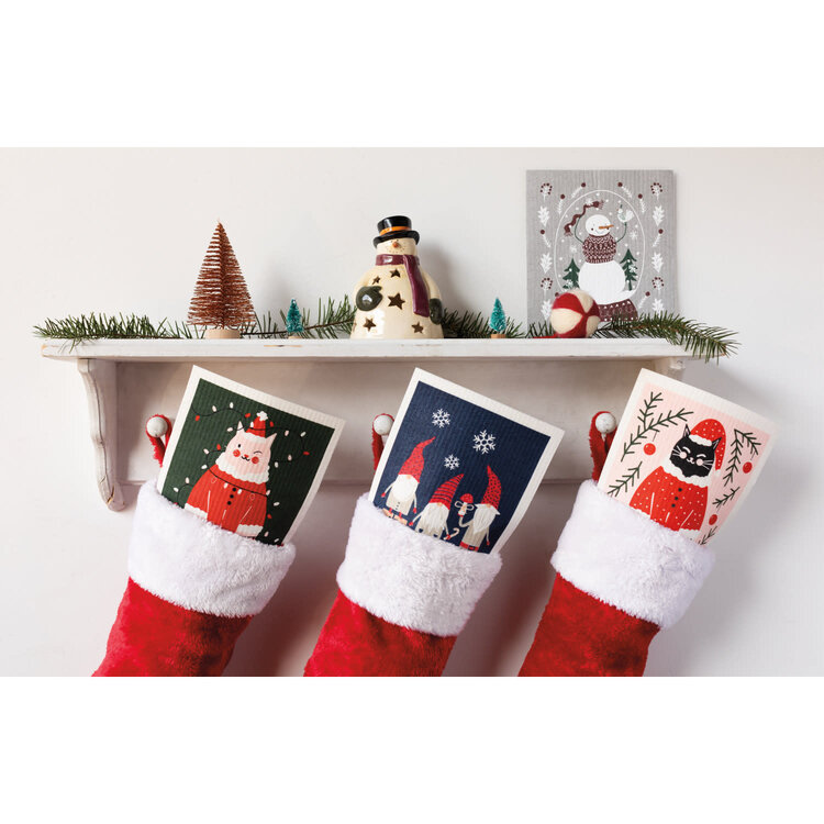 Santa Paws Cellulose Dishcloth