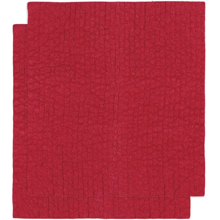 Red Cellulose Dishcloths, set of 2
