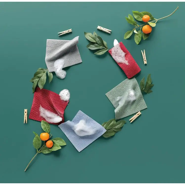 Red Cellulose Dishcloths, set of 2