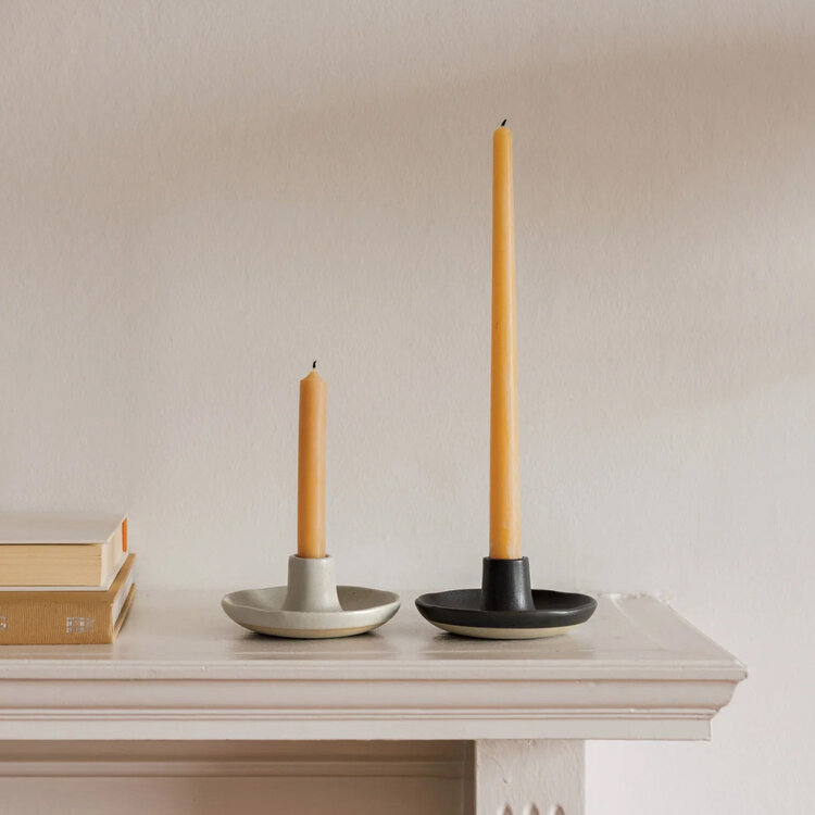 Grey Candle Holder