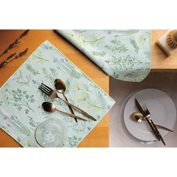 Herbs Microfiber Dishcloths, set of 2