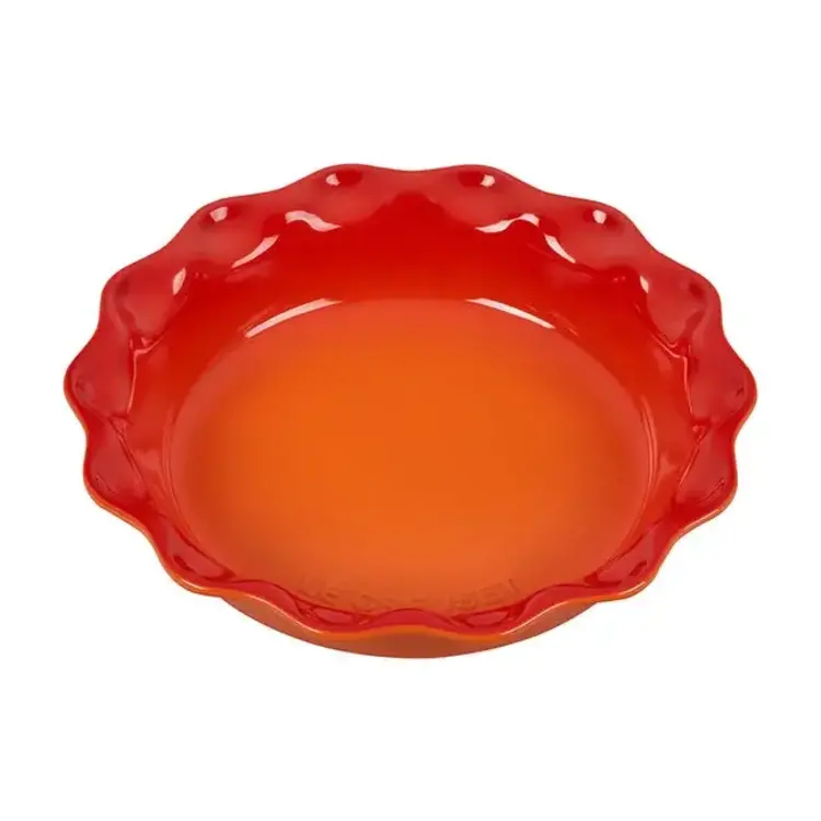 Le Creuset Fluted Flame Pie Dish