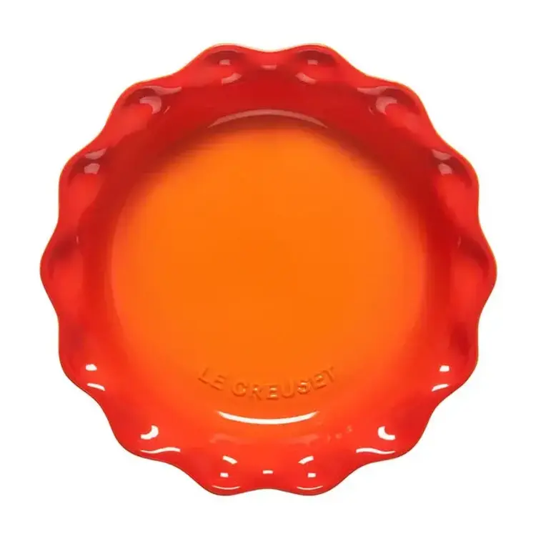 Le Creuset Fluted Flame Pie Dish