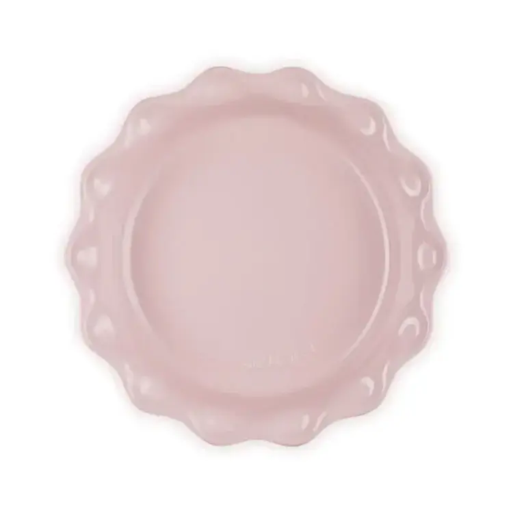 Le Creuset Le Creuset Fluted Chiffon Pink Pie Dish