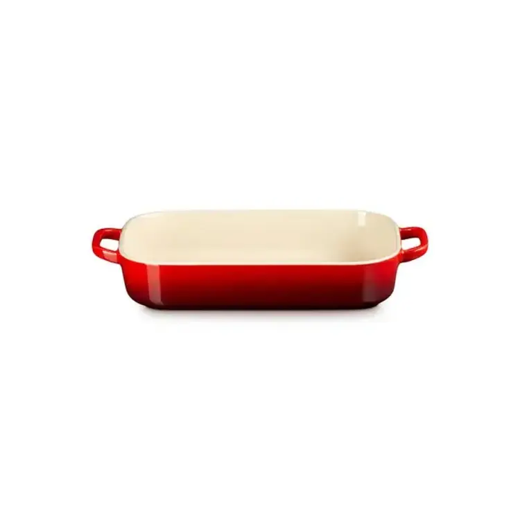 Le Creuset 3 quart Cherry Baking Dish with Platter Lid