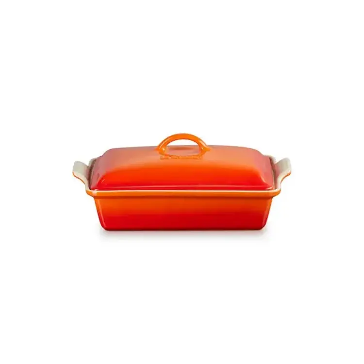 Le Creuset 4 quart Flame Heritage Casserole with Lid