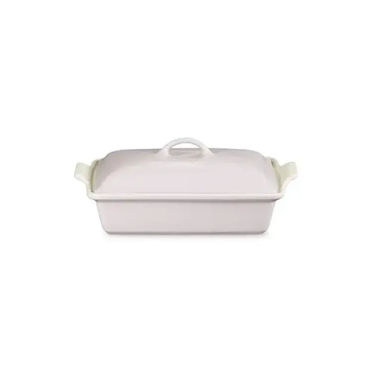 Le Creuset 4 quart Shallot Heritage Casserole with Lid