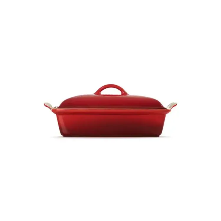 Le Creuset 4 quart Cherry Heritage Casserole with Lid