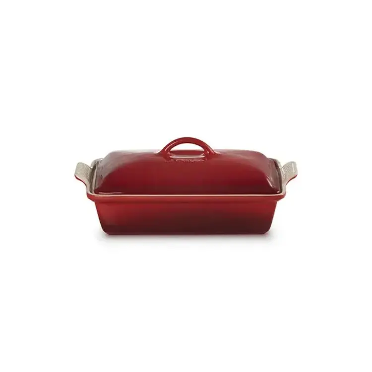 Le Creuset 4 quart Cherry Heritage Casserole with Lid