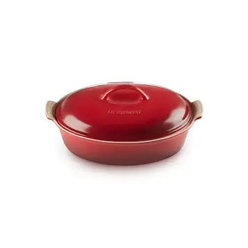 Le Creuset 4 quart Oval Cherry Baking Dish