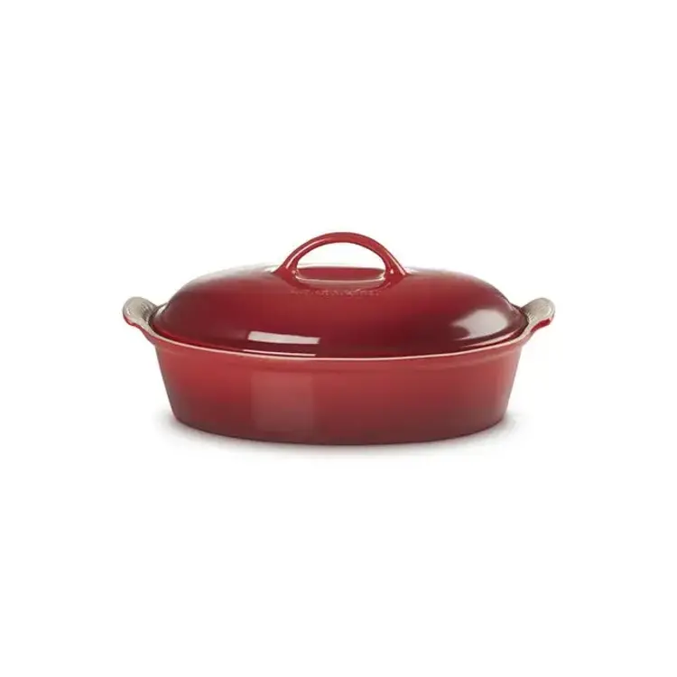 Le Creuset 4 quart Oval Cherry Baking Dish
