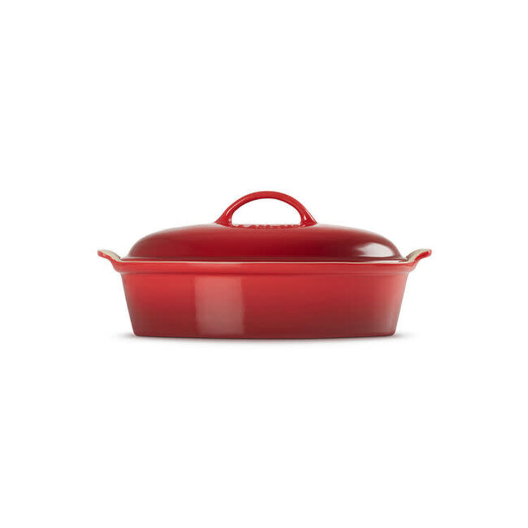 Le Creuset 4 quart Oval Cherry Baking Dish