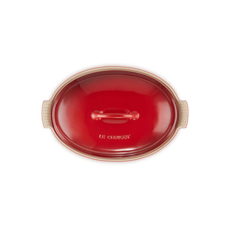 Le Creuset 4 quart Oval Cherry Baking Dish
