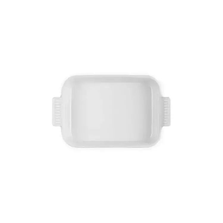 Le Creuset 4 quart White Heritage Baking Dish
