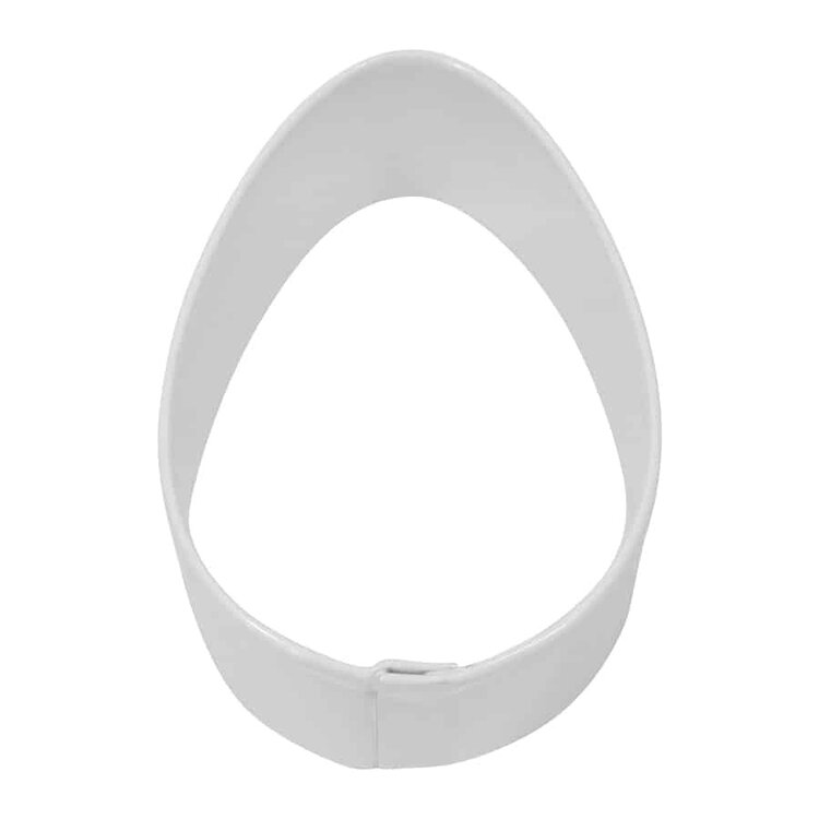 2.5" White  Easter Egg Cookie Cutter