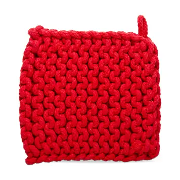 Red Crochet Potholder