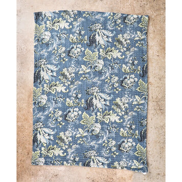 April Cornell Smoke Blue Sonnet Dishtowel