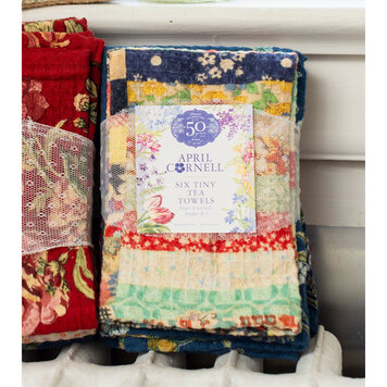 April Cornell State Fair Patchwork Dishcloths, set of 6