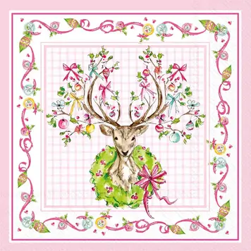 Vintage Deer Cocktail Napkins, set of 20