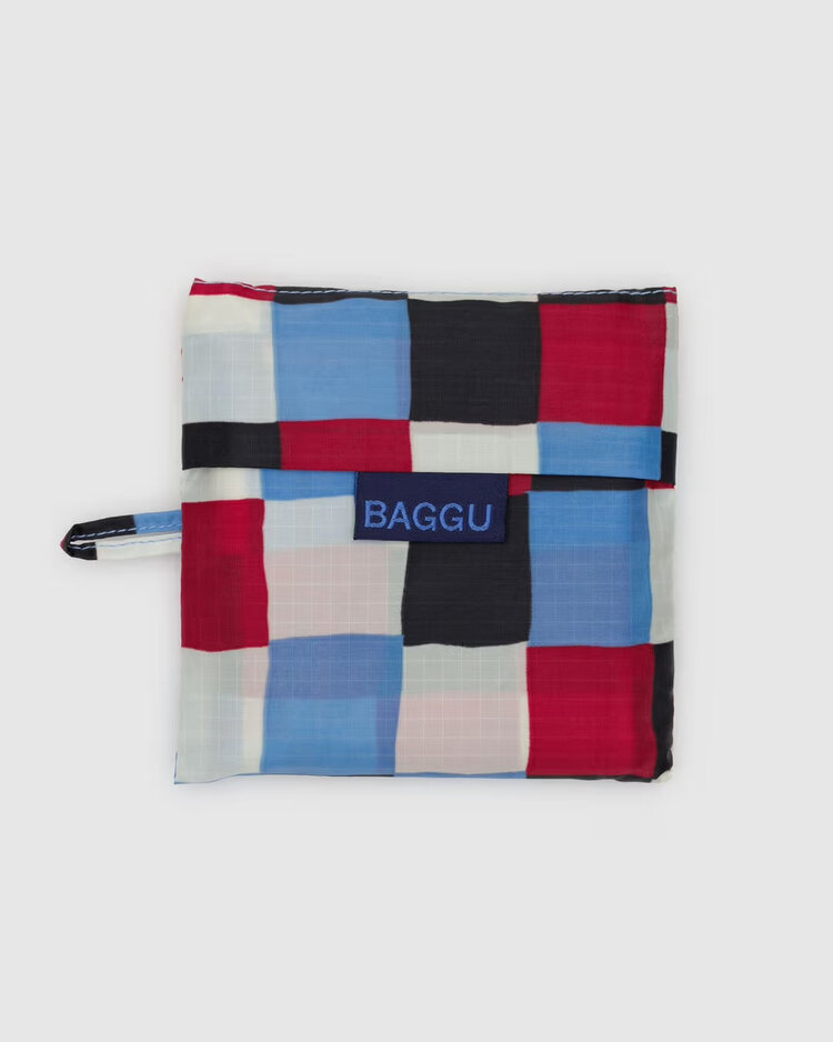 Baggu Painted Check Baggu Reusable Tote Bag