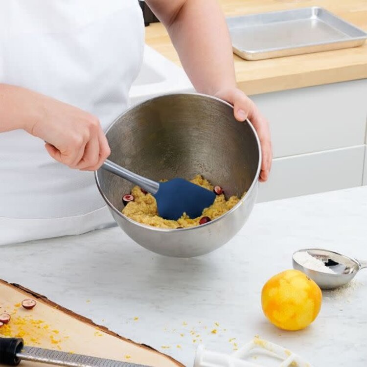 Tovolo Indigo Silicone Spatula with Stainless Handle