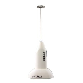 White Aerolatte Milk Frother with Stand