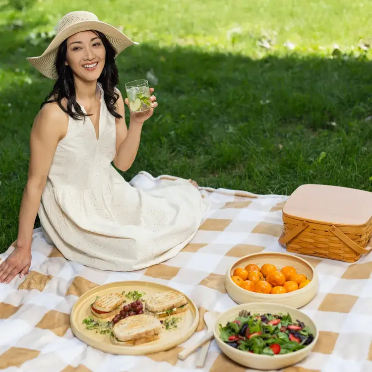 12" Bamboo Serving Bowl
