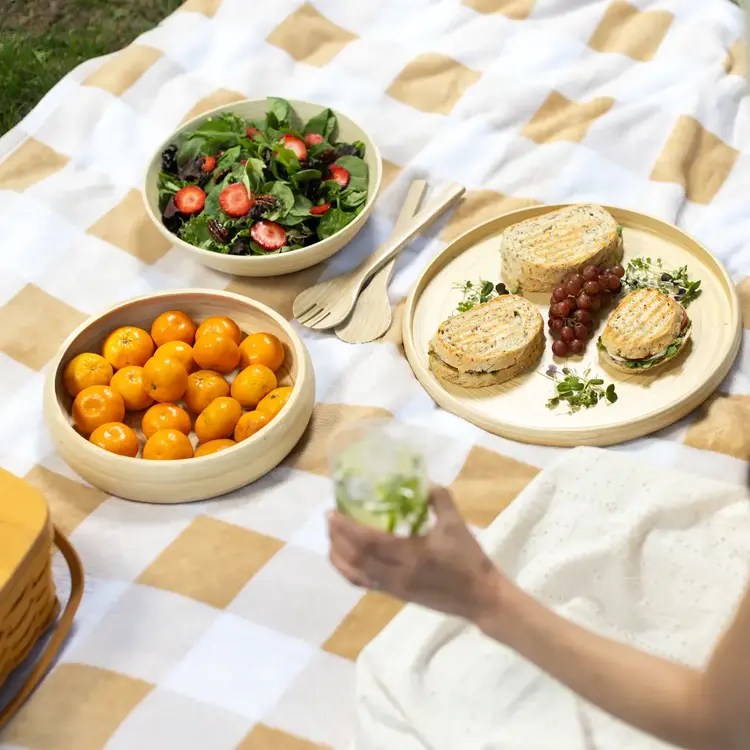 12" Bamboo Serving Bowl