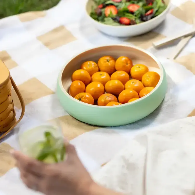 12" Sage & Bamboo Serving Bowl