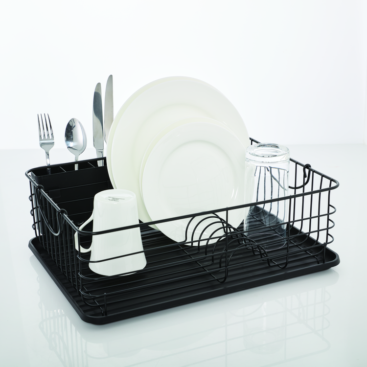 Charcoal Compact Dish Rack