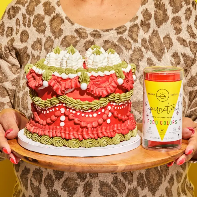 Supernatural Holiday Natural Food Color Kit, set of 4