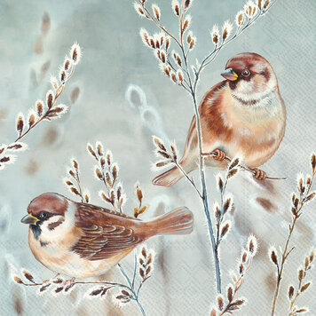 Winter Melody Lunch Napkins, set of 20