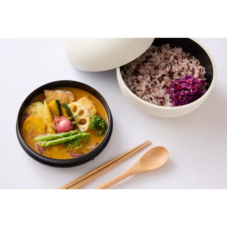 Grey Stone Pebble Snack Bento Box