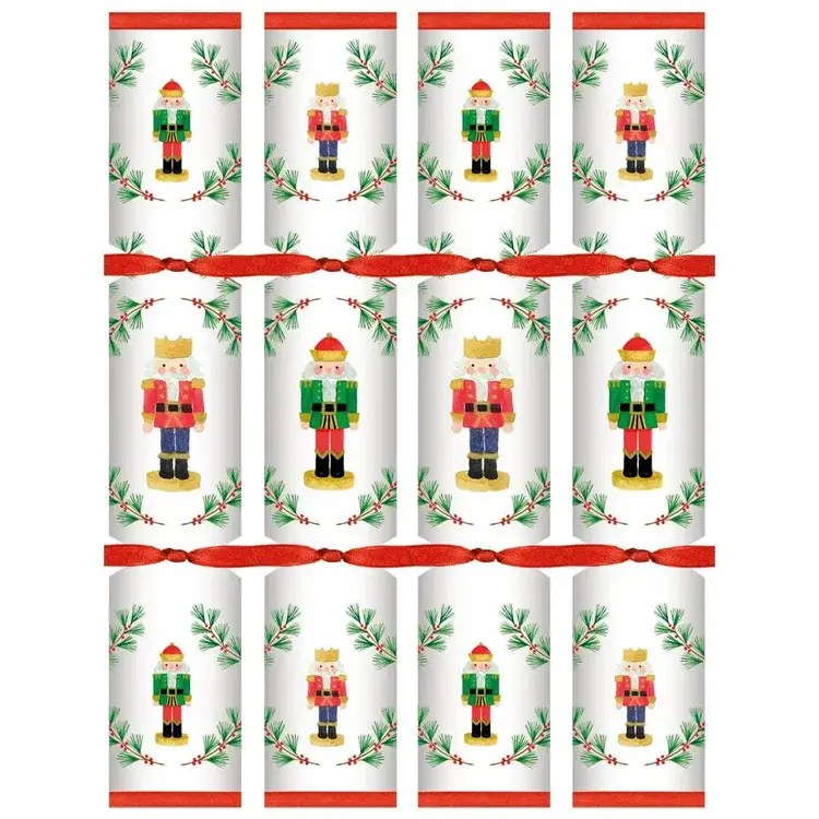 Nutcracker Christmas Crackers, set of 8