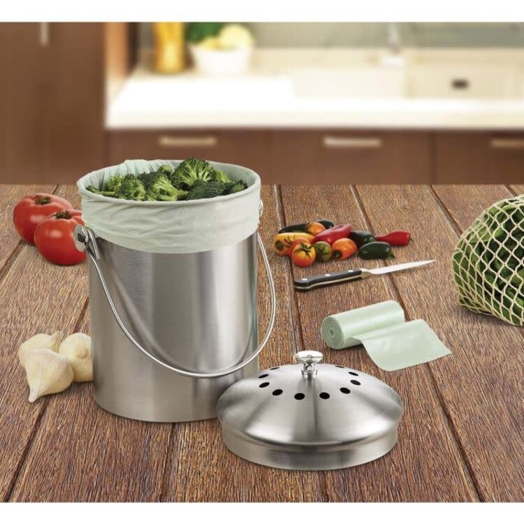 3.5 gallon Compostable Waste Bags set of 50