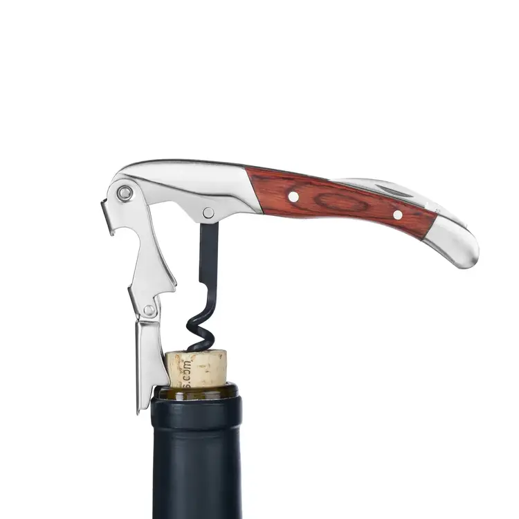 Double Waiter Corkscrew with Wood Handle