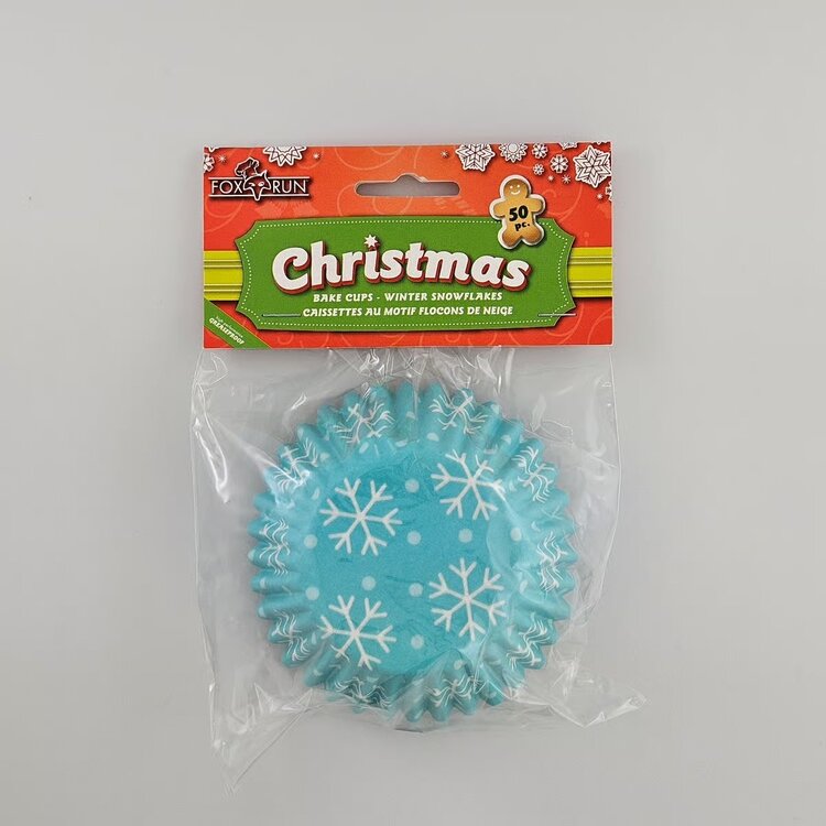 Blue Snowflakes Baking Cups