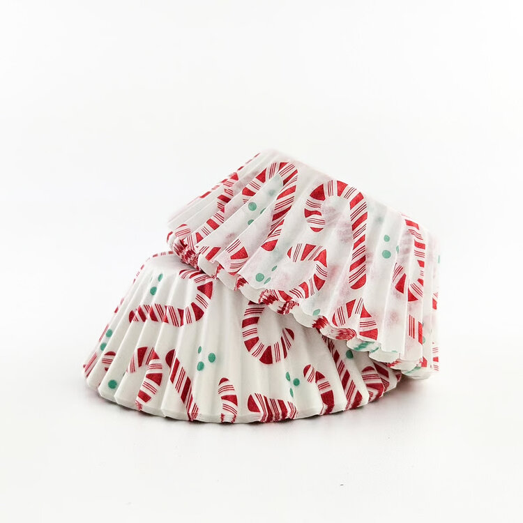 Candy Canes Baking Cups