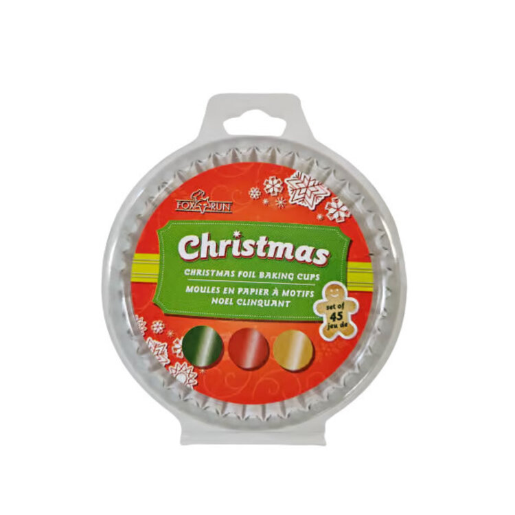 Red, Green, & Gold Foil Baking Cups