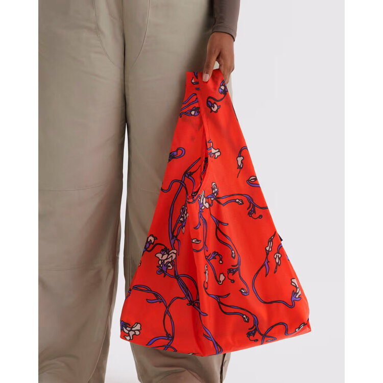 Baggu Red Snapdragon Baggu Reusable Tote Bag