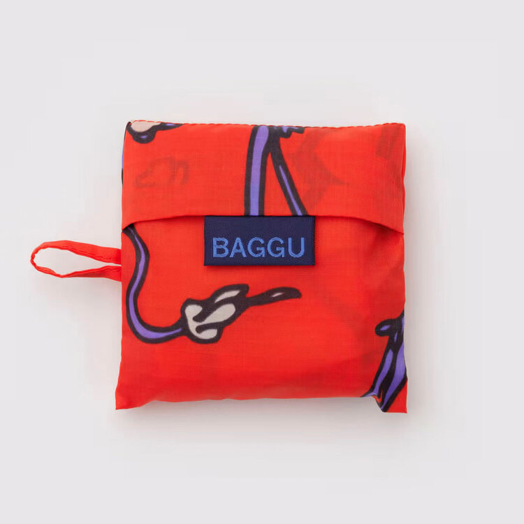 Baggu Red Snapdragon Baby Baggu Small Reusable Tote Bag