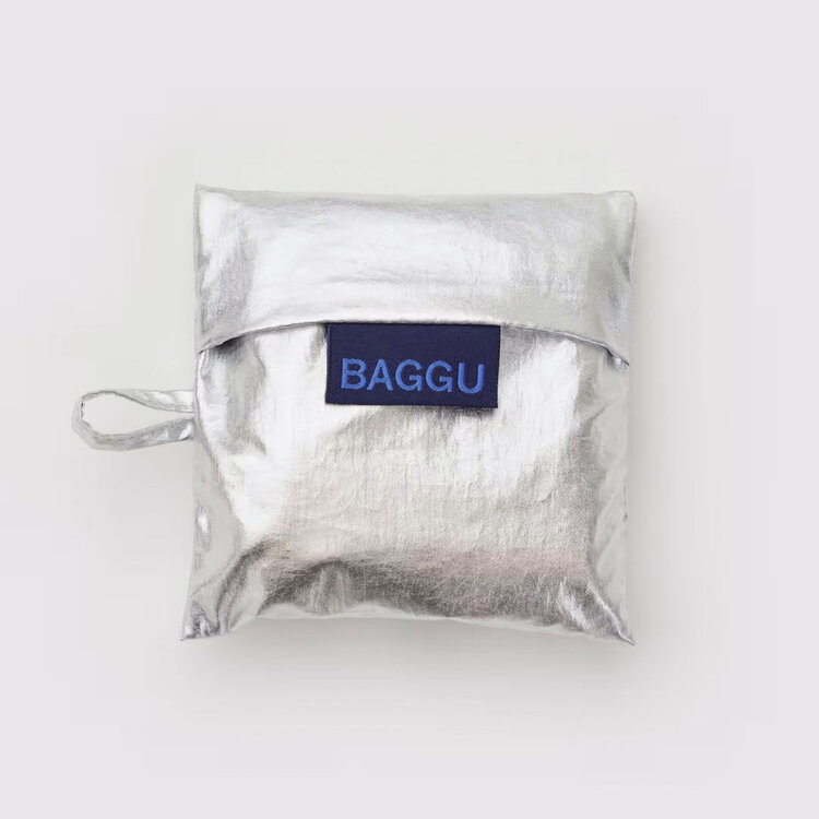 Baggu Chrome Metallic Baby Baggu Small Reusable Tote Bag