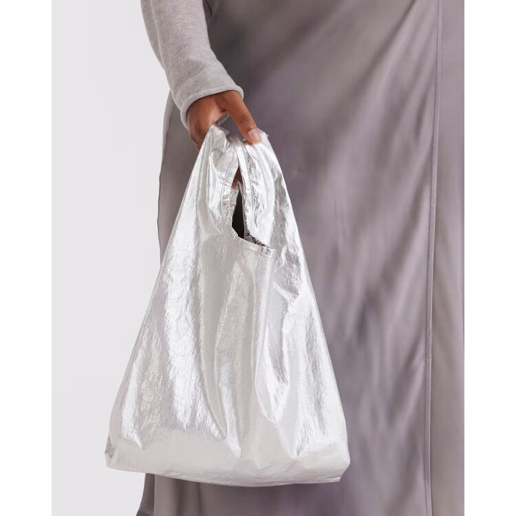 Baggu Chrome Metallic Baby Baggu Small Reusable Tote Bag