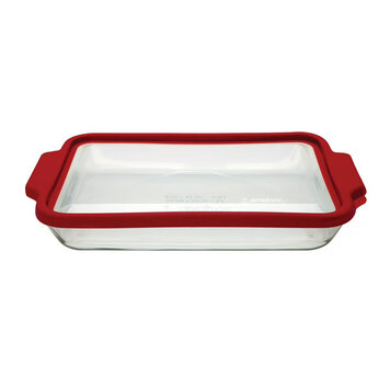 Truefit 3 quart 9x13" Glass Baking Dish with Lid
