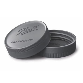 Regular Mouth Leak-Proof Plastic Lids, set of 6